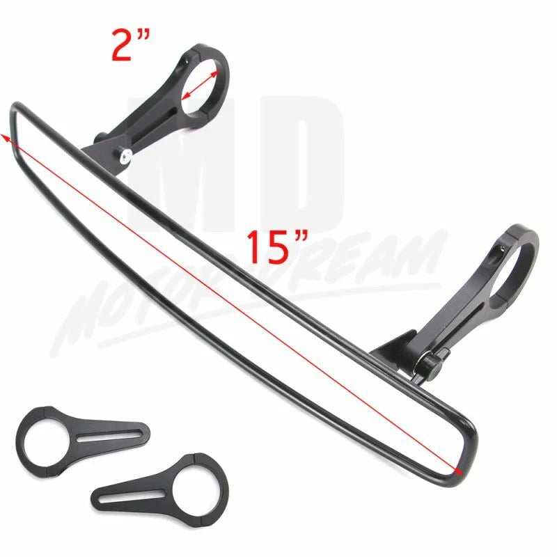 2" UTV Rear View Mirrors for Polaris RZR 800 1000, Can-Am Maverick