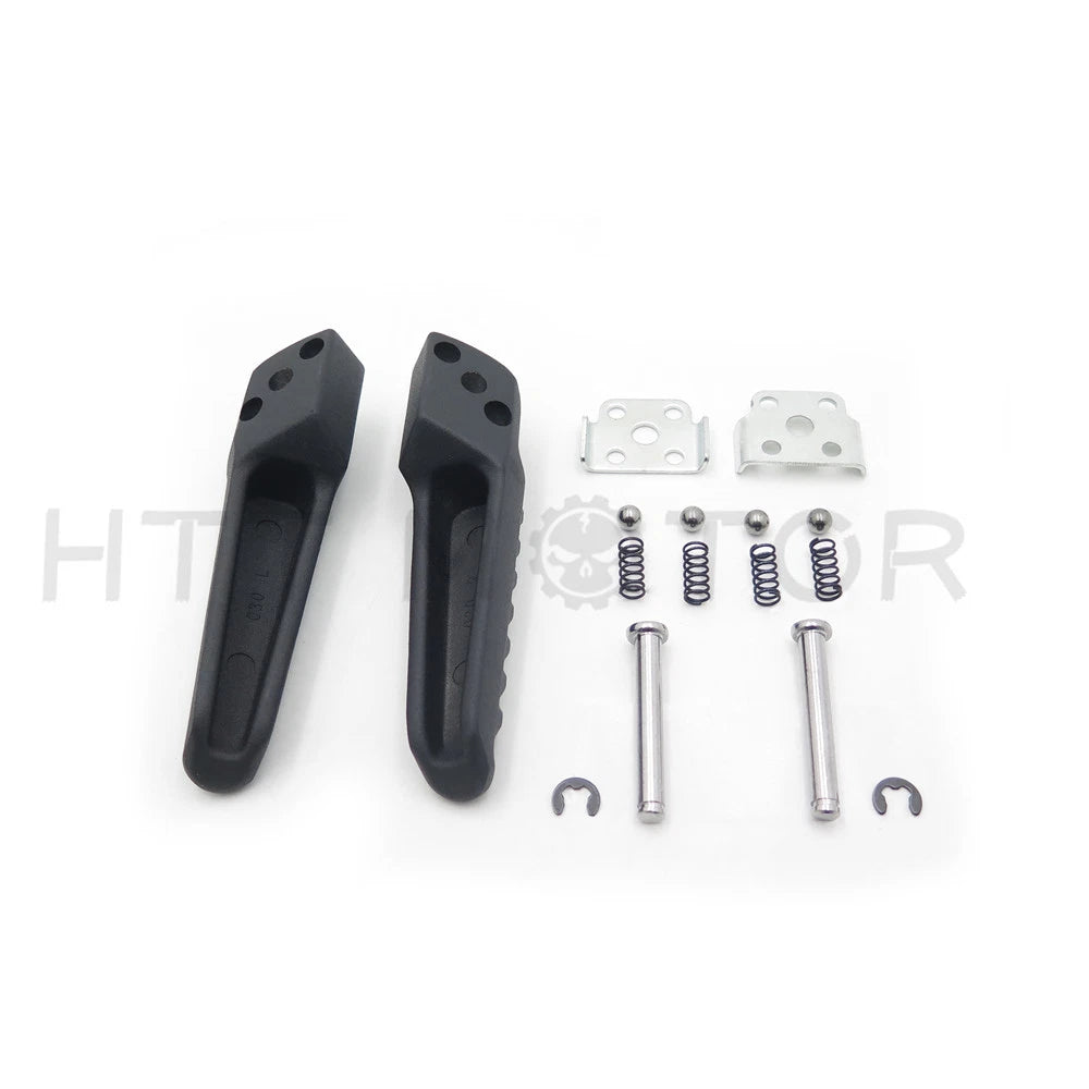 Rear Footrests Foot Pegs for Kawasaki ZX6R (2003–2011) Black