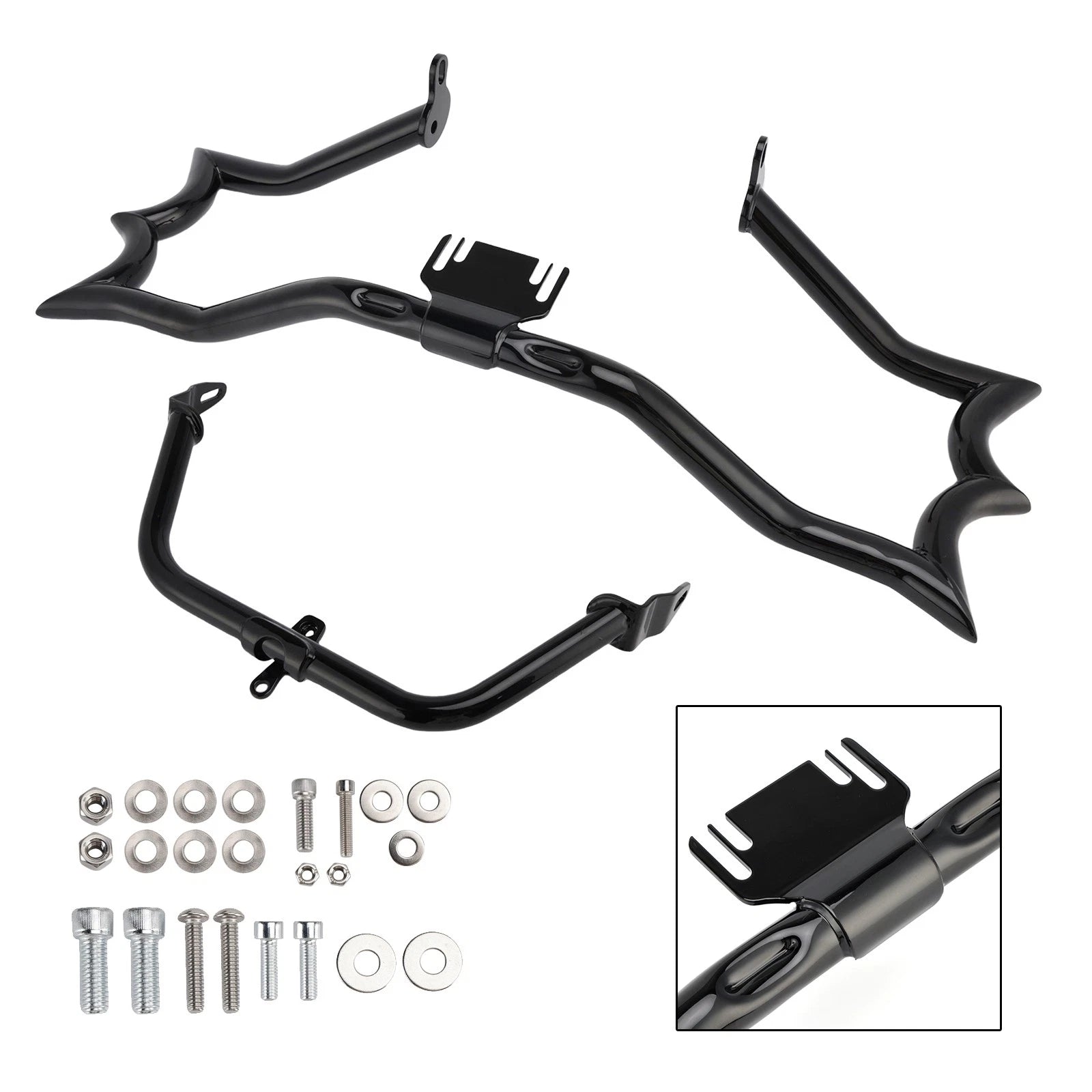 Engine Guard Crash Bar & Fairing Bracket Kit for Harley Touring Road King (2014–2023)