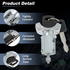 Ignition Lock Cylinder w/ 2 Key for Ford E-150 E-250 (1992–1995) No.F1AZ11582A