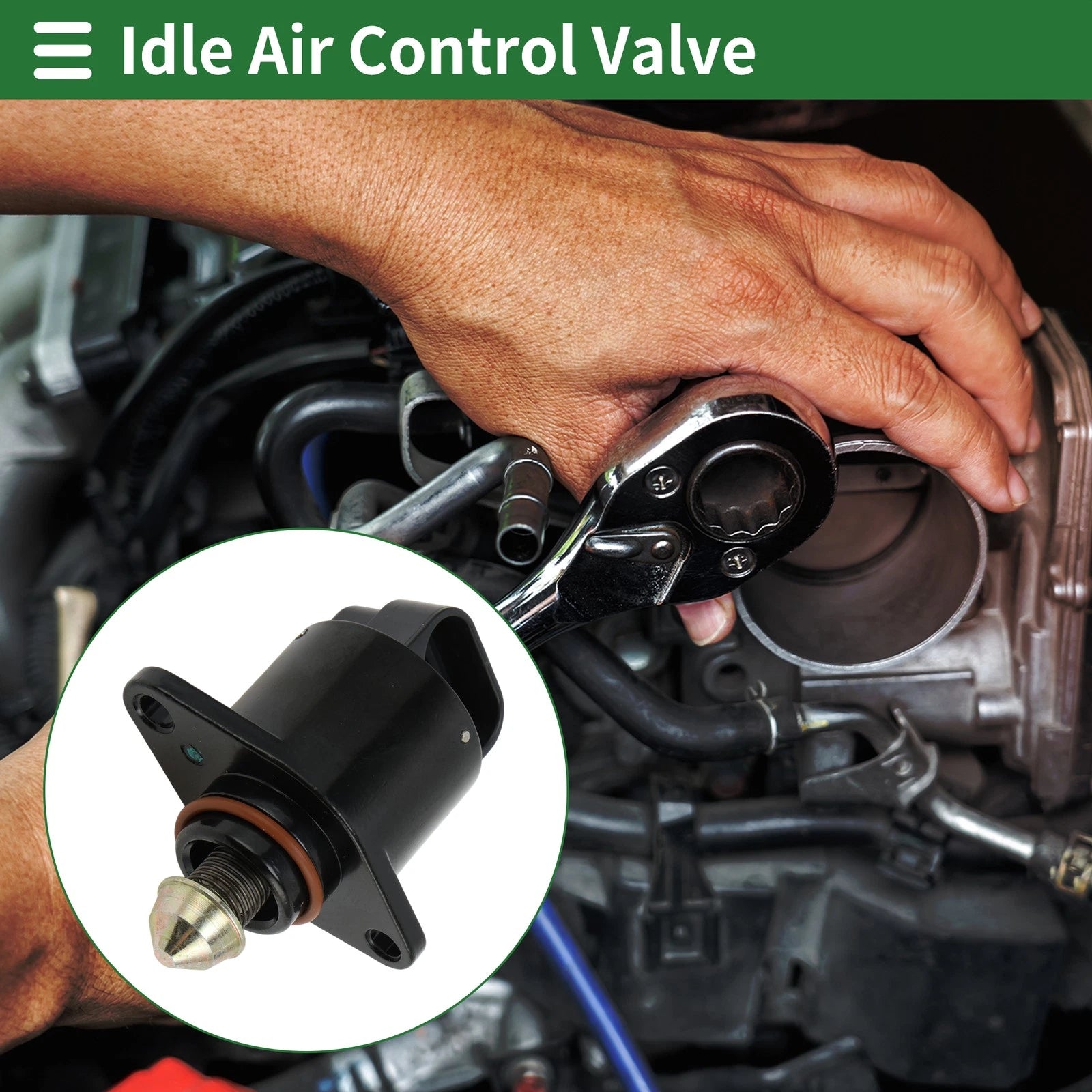 Idle Air Control Valve for Chevrolet C1500 (1990–1993) No. 17111788