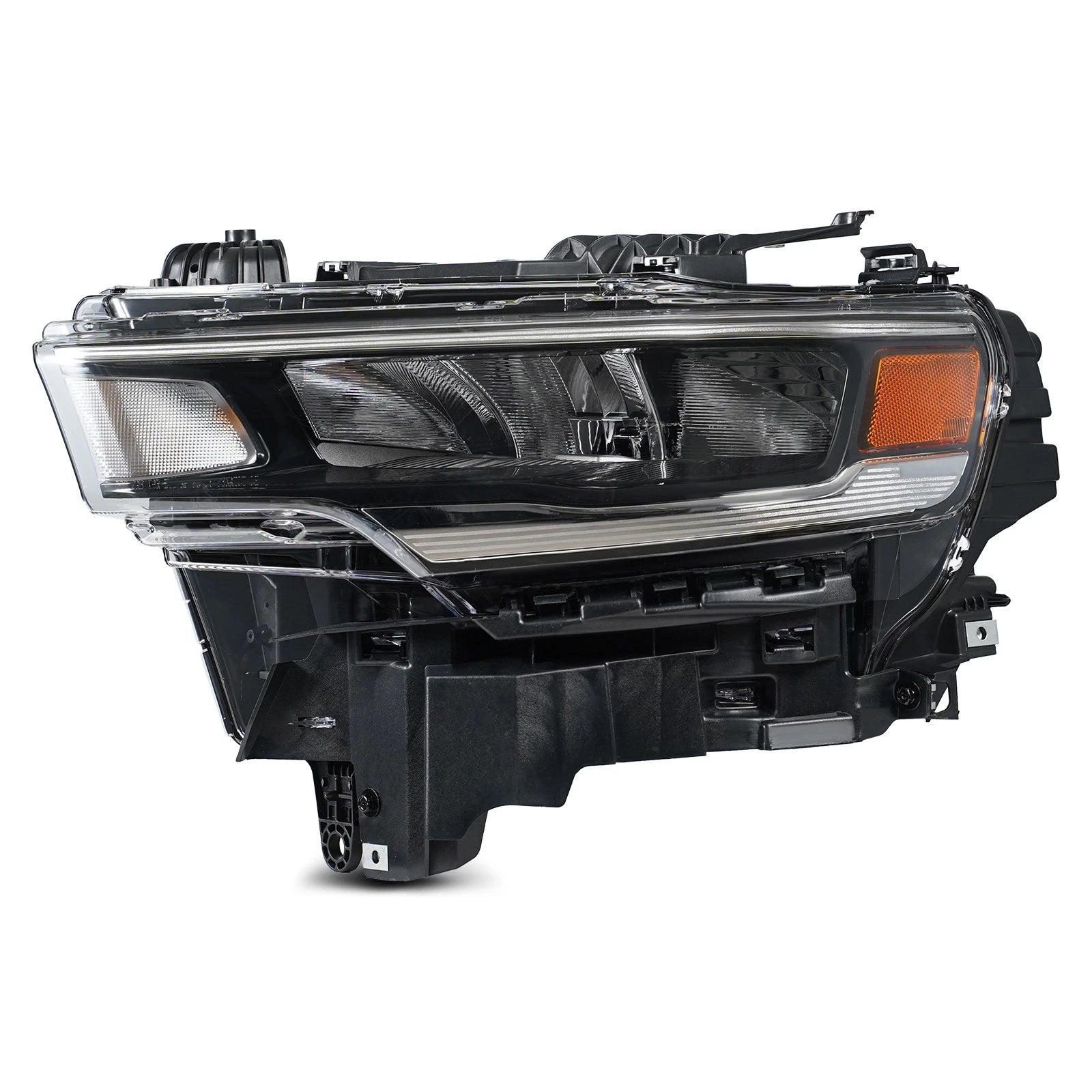 LED Headlight Halogen Turn Signal Chrome Bezel LH for Ram 1500 (2025–2026)