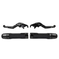 Black Extendable Brake Clutch Levers Grip Set for Yamaha TMAX 500 530
