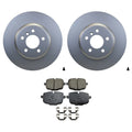 Hella Rear Rotors & Akebono EURO Ceramic Disc Brake Pad Kit for BMW F10 550i F12 640i (2011–2017)