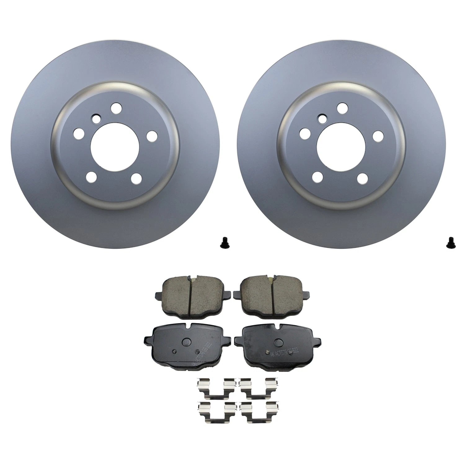 Hella Rear Rotors & Akebono EURO Ceramic Disc Brake Pad Kit for BMW F10 550i F12 640i (2011–2017)