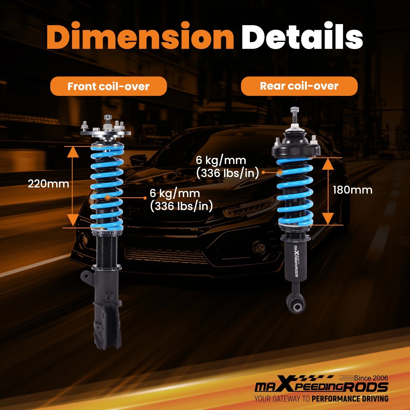 Coilover Suspension Kit for Mitsubishi Eclipse Cross (2018-2025)