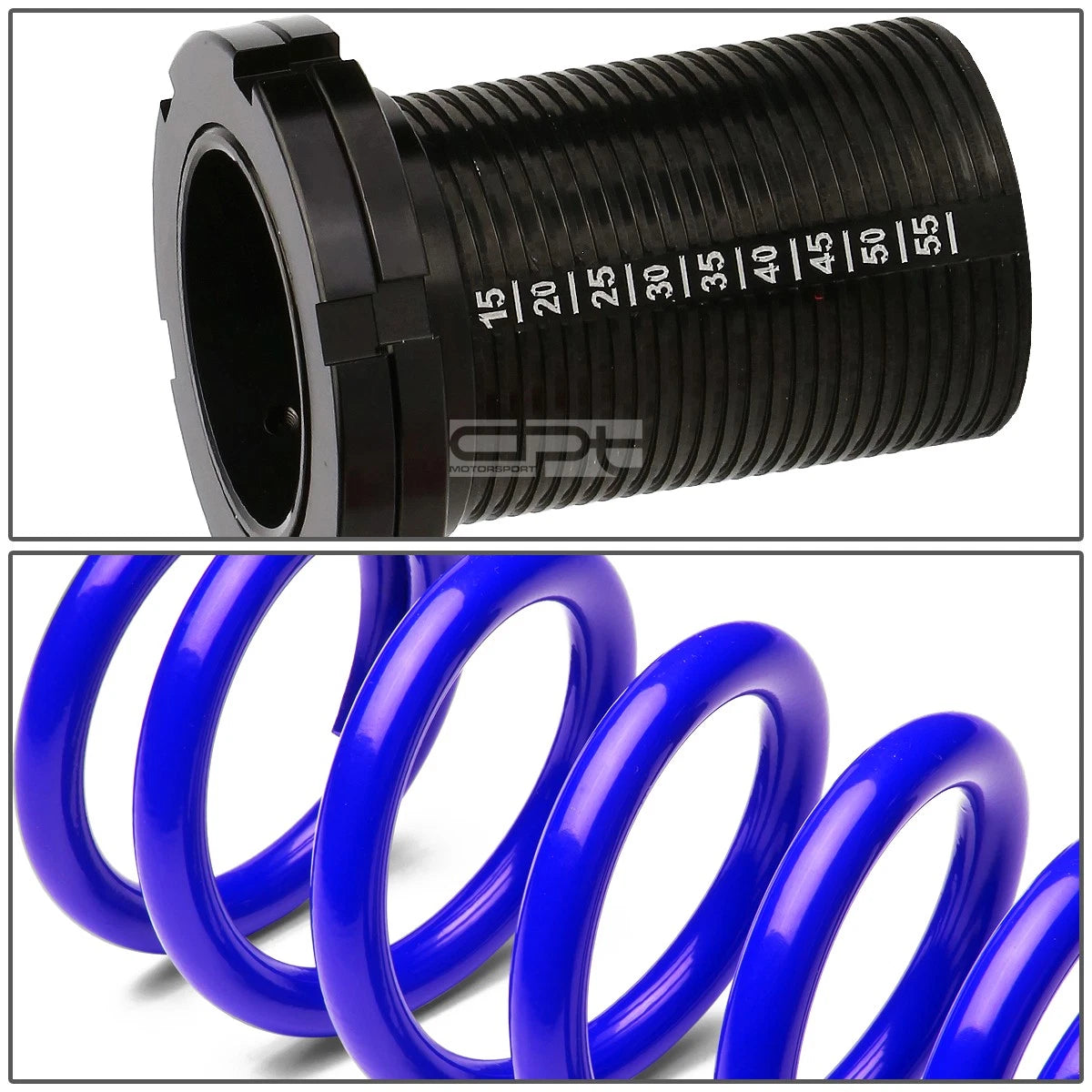 Coilover Suspension Kit for Honda Civic EG EK DC (1988–2000) - Black Perch, Blue Spring