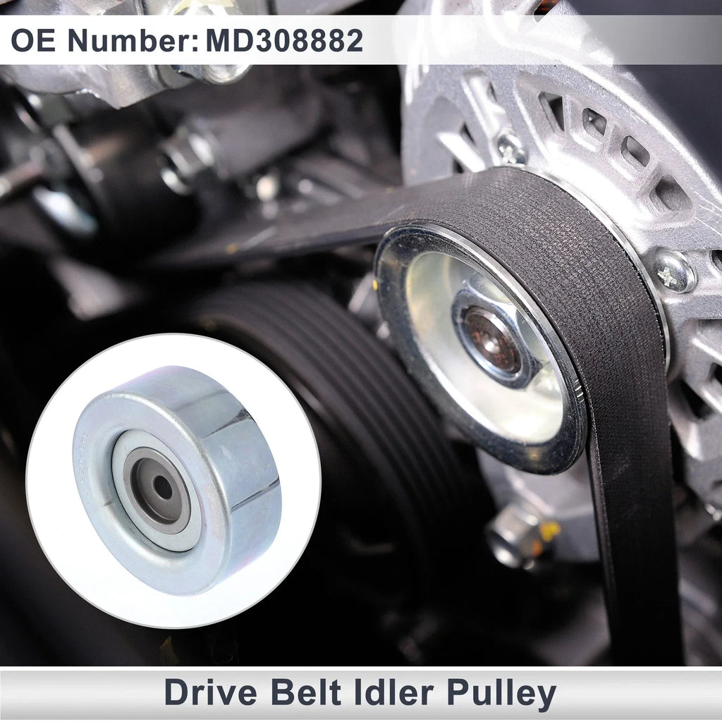 Drive Belt Idler Pulley for Hyundai Sonata, Kia (1990-1998) - 1 x Piece