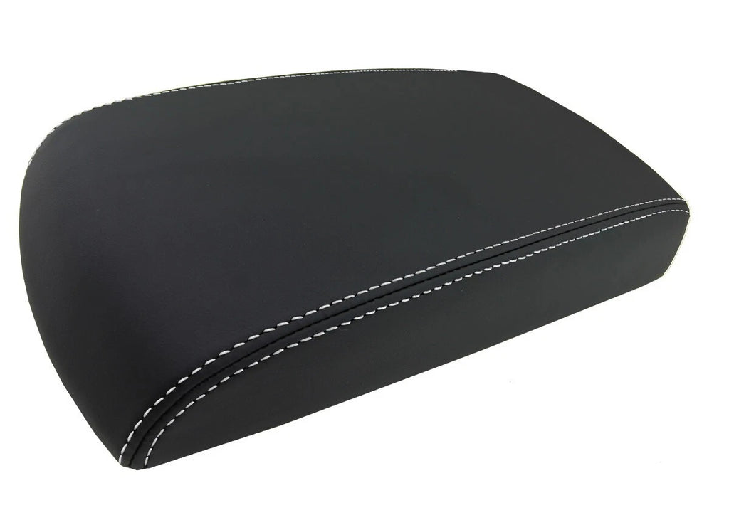 Leather Console Lid Armrest Cover for Chevrolet Impala (2006–2019) White Stitch