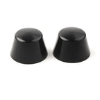 Black Front Axle Cap Nut Covers for Harley Sportster Dyna Road Glide (2004-2023)