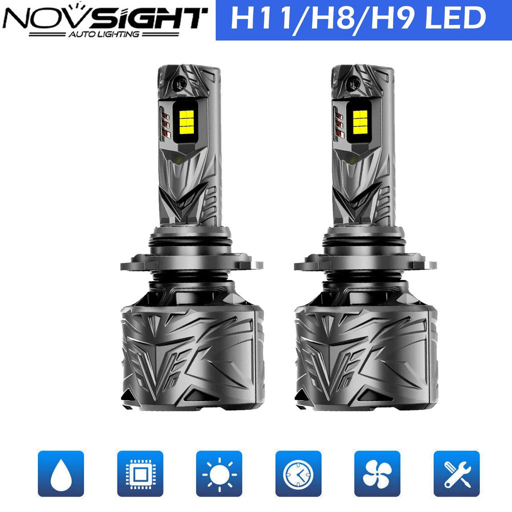 2X H11 H8 H9 LED Headlight Bulbs 50000LM 240W for Universal Fit