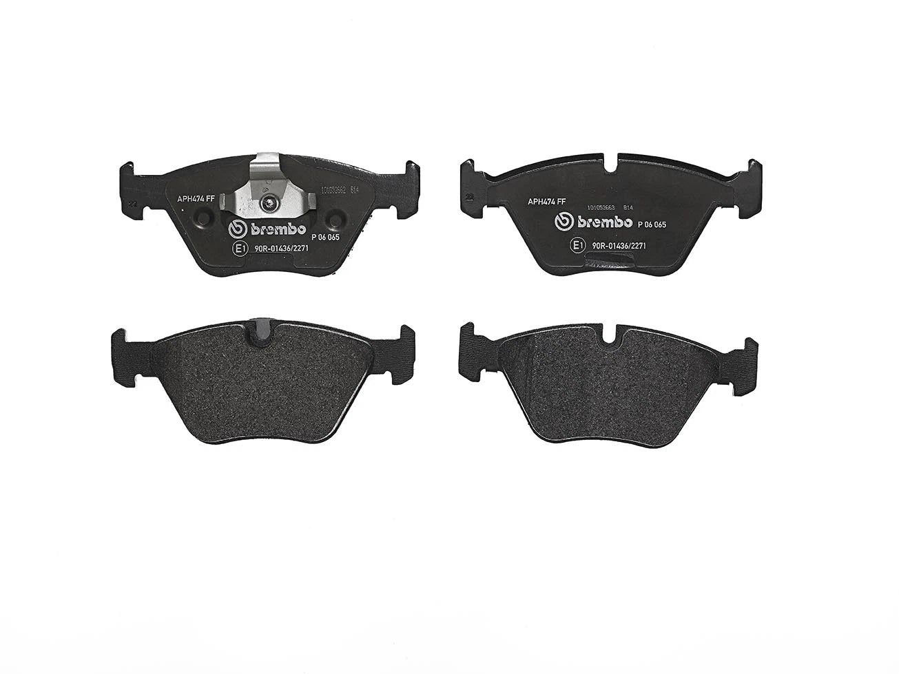 Set of 4 Brembo Front Low Metallic Brake Pads for BMW E39 525i 528i (1997–2003)