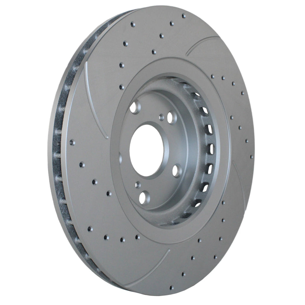 2X Front Drilled Coat 328mm Brake Rotors for Lexus Toyota