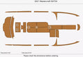 EVA Foam Teak Deck Floor Mat for Mastercraft NXT24 (2022)