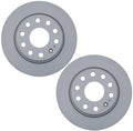 Set of 2 Rear Disc Brake Rotors 253mm Dia ACDelco for Audi A3 VW Beetle