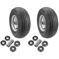 2X 13X650X6 4PLY Wheel Assembly 10202 97166 Silver for Dixie Chopper (N/A)