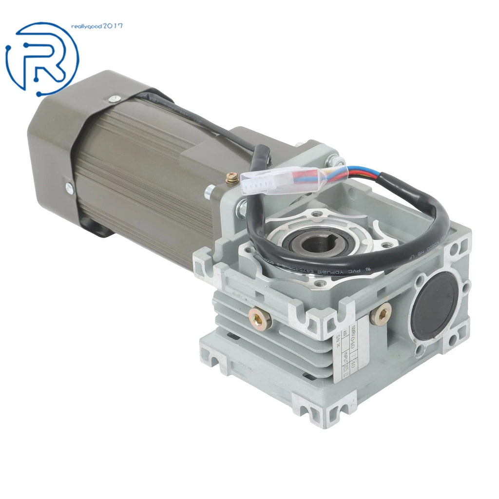 Worm Gear Reducer Gearbox for AC Motor (110V, 180W)