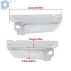 Set of 2 Chrome Rear Step Bumpers for Ford F250 F350 Super Duty (2008–2016)