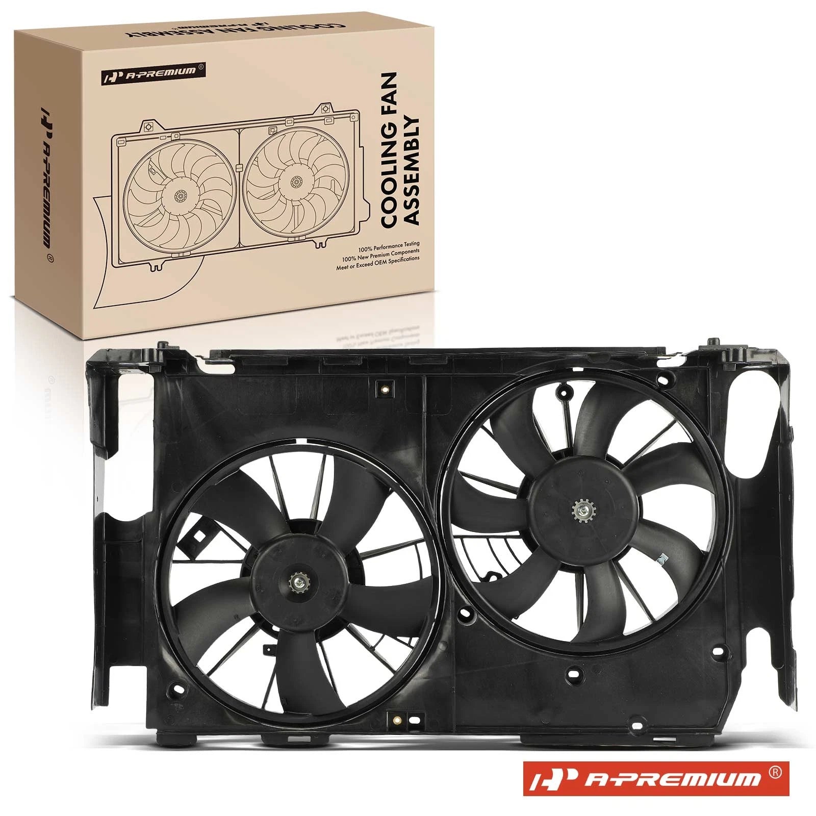 Dual Cooling Fan Assembly with Shroud for Toyota RAV4 (2006-2012)