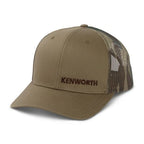 Camo Printed Mesh Snapback Hat for Kenworth Trucks (Fits All Models)