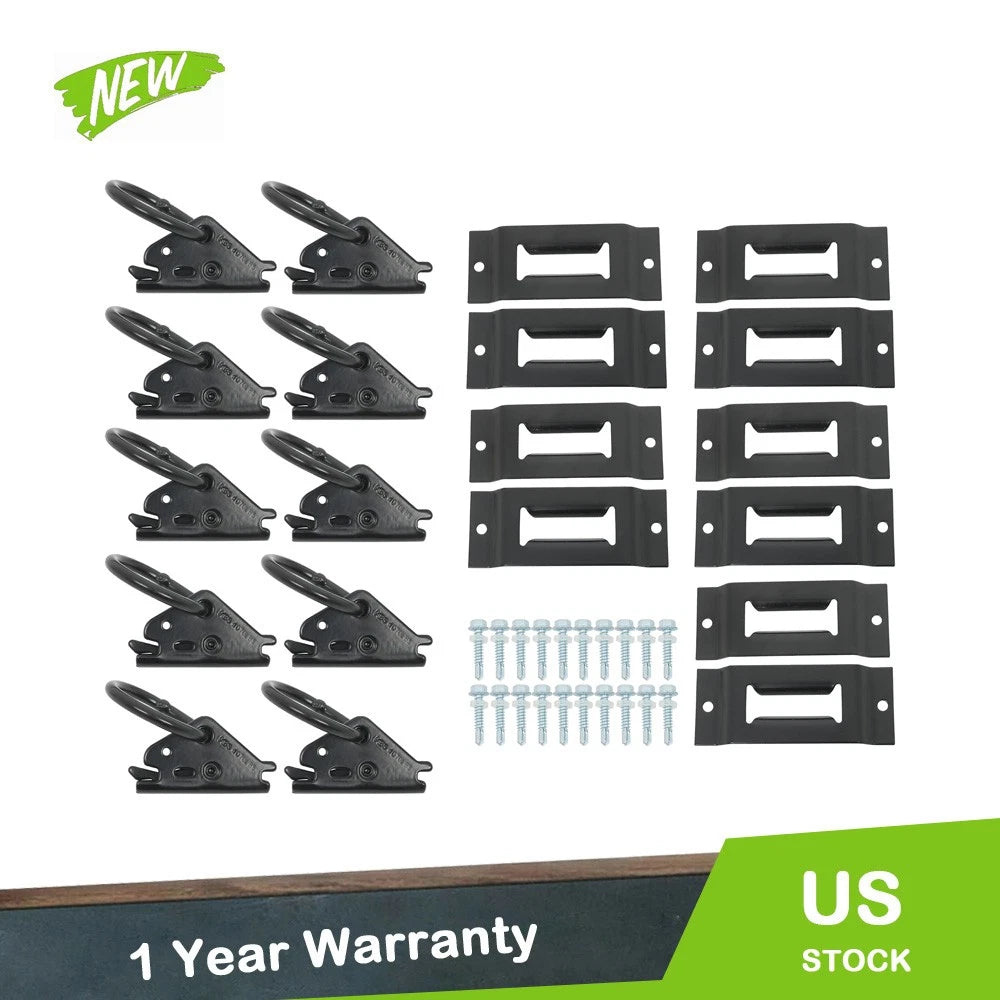 Set of 10 Etrack O-Rings for Universal Fitment