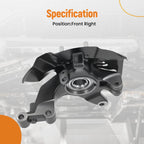 Steering Knuckle Hub Bearing Assembly for Mazda CX-9 CX-7 (2007–2015)