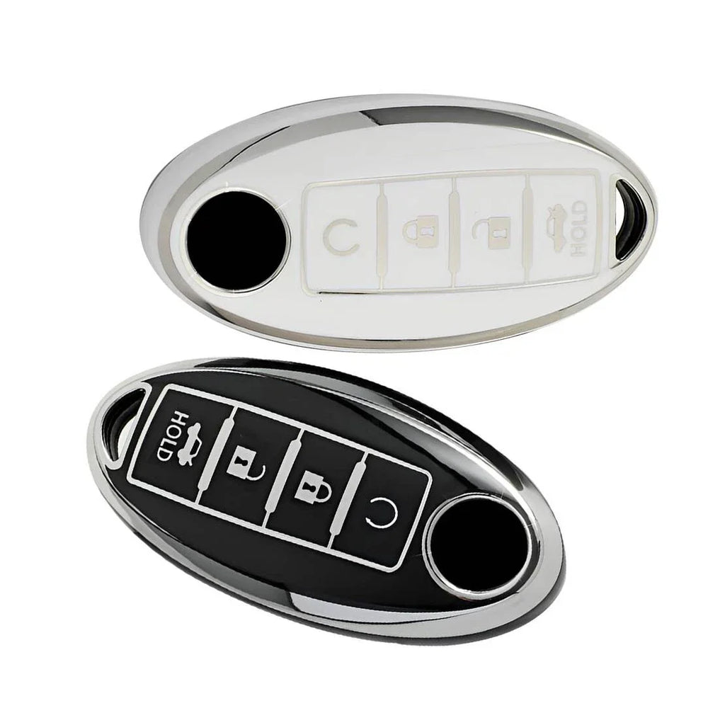 TPU 4-Button Key Shell Housing Cover for Nissan Murano, Versa, Note (2015-2023)