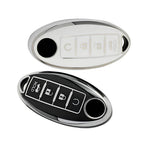 TPU 4-Button Key Shell Housing Cover for Nissan Murano, Versa, Note (2015-2023)