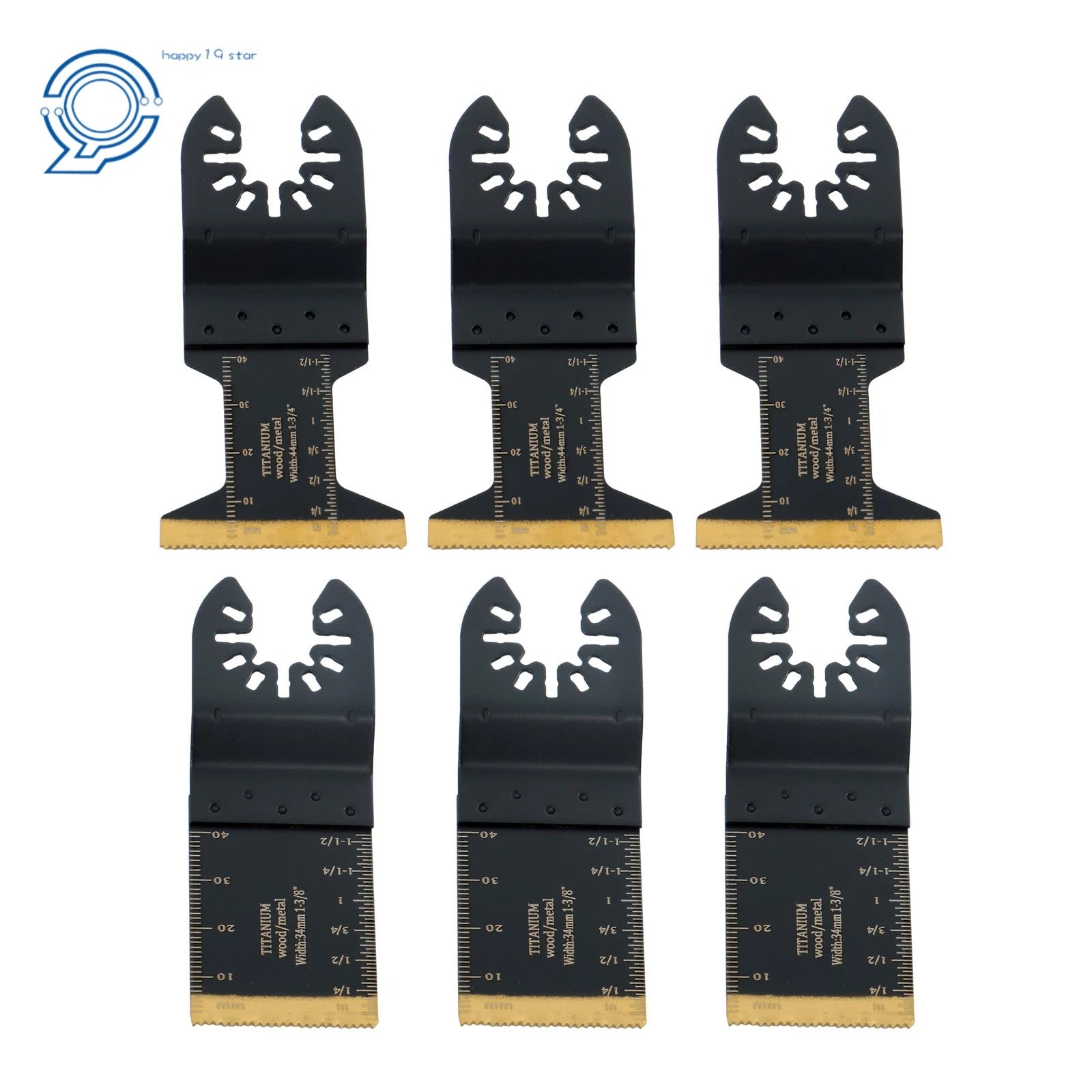 Set of 50 Titanium Oscillating Tool Blades for Oscillating Saw