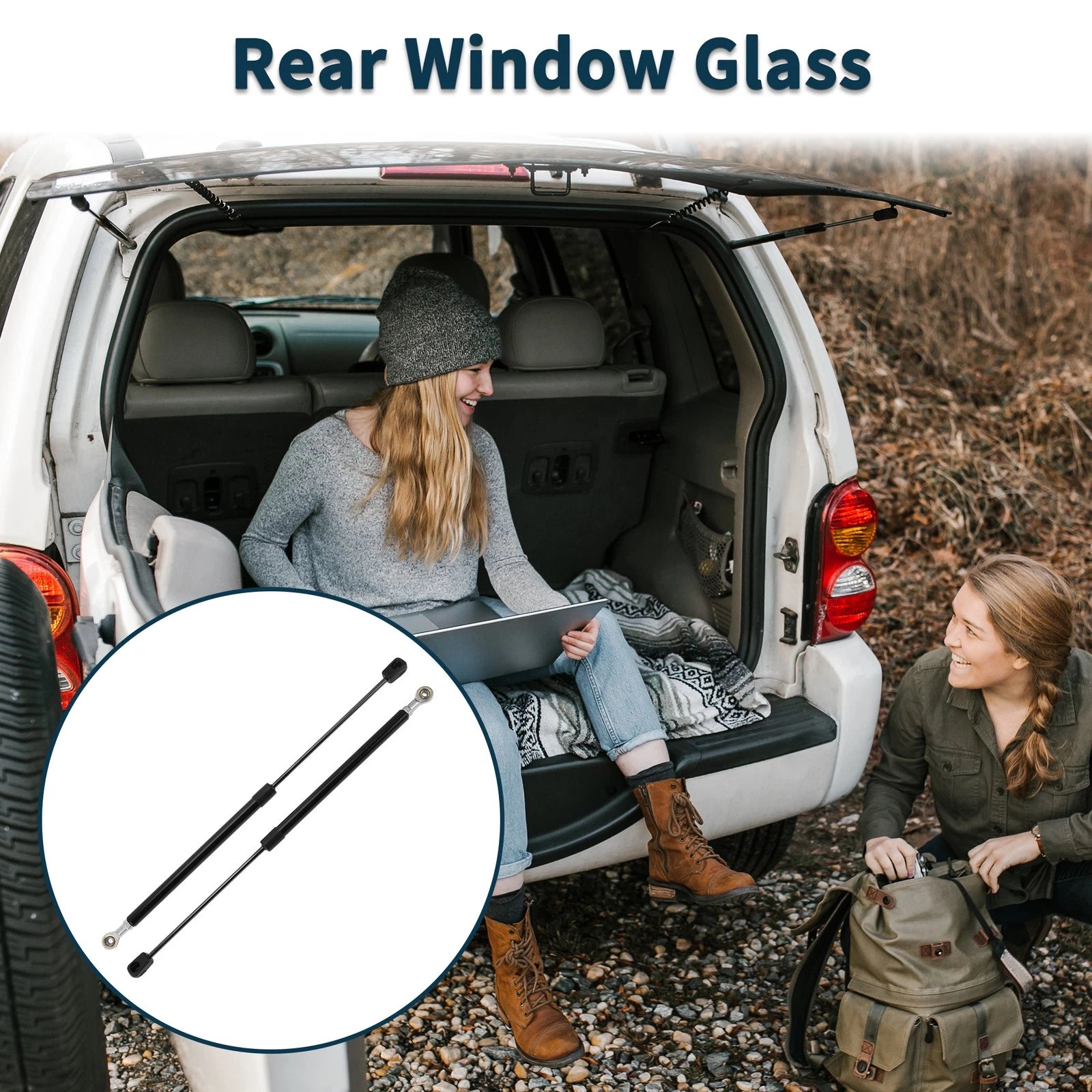 Rear Window Glass Lift Supports Struts for Ford Expedition (2003–2023)