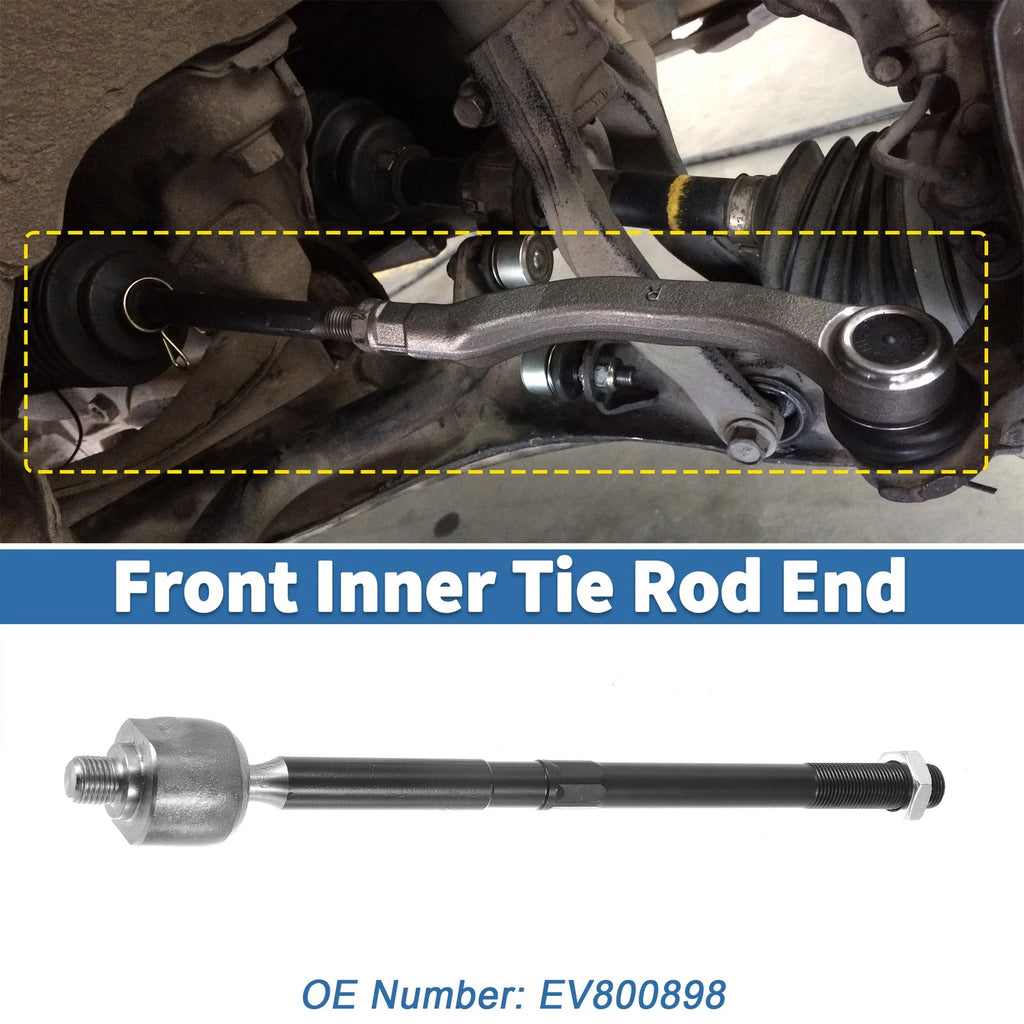 2pcs Front Inner Tie Rod End Links for Dodge Ram 1500 (2011–2012) EV800898