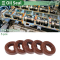 Set of 5 Oil Seal Rotary Shaft Seal FKM Rubber 15x26x7mm
