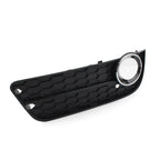 Left Front Bumper Fog Light Grille Cover w/ Chrome Ring for Audi A5 (2008-2011)