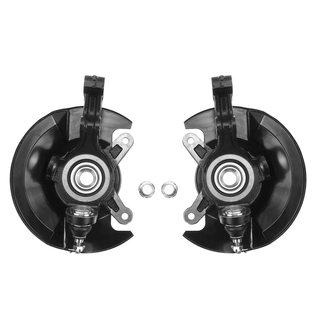 2Pcs Wheel Hub Bearing Steering Knuckle for Honda Civic (2003–2005)