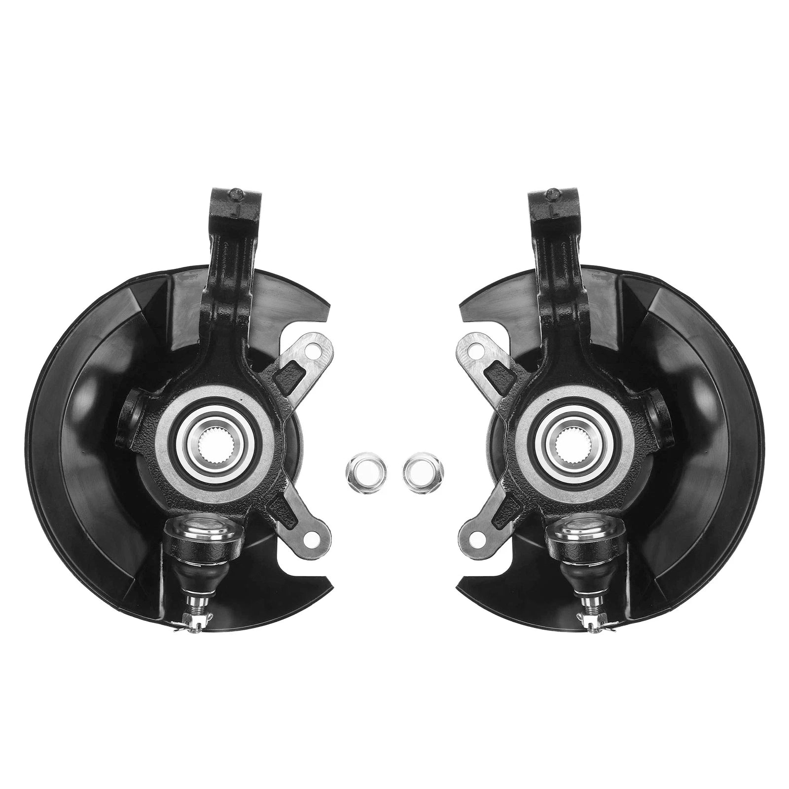 2Pcs Wheel Hub Bearing Steering Knuckle for Honda Civic (2003–2005)