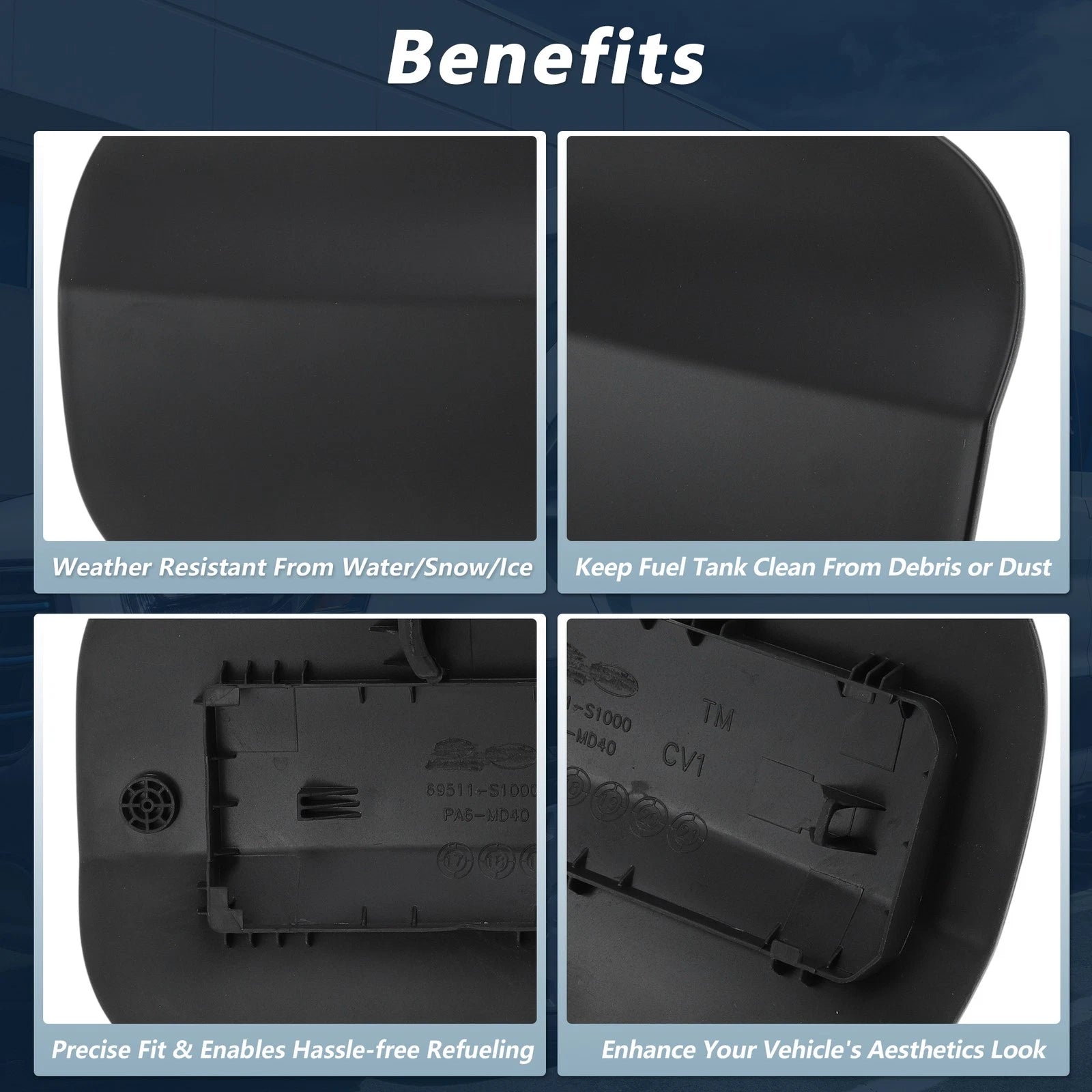 Fuel Tank Door for Hyundai Santa Fe (2019–2023) No. 69511S1000
