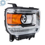 Chrome HID Headlight with LED DRL for GMC Sierra 2500HD/3500HD (2016-2019)