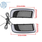 LED Running Light/Turn Signal Fairing Lower Grills for Electra Glide