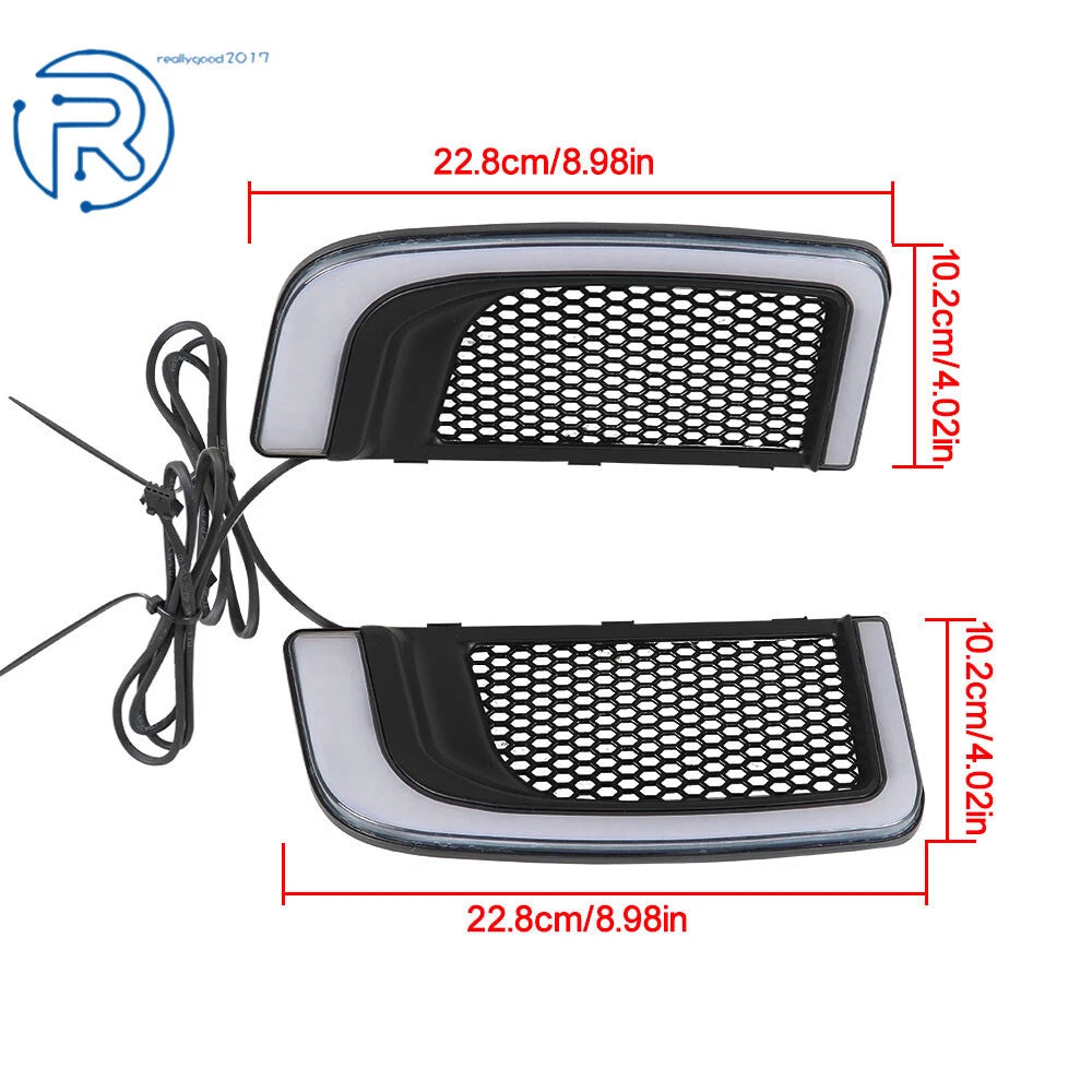 LED Running Light/Turn Signal Fairing Lower Grills for Electra Glide