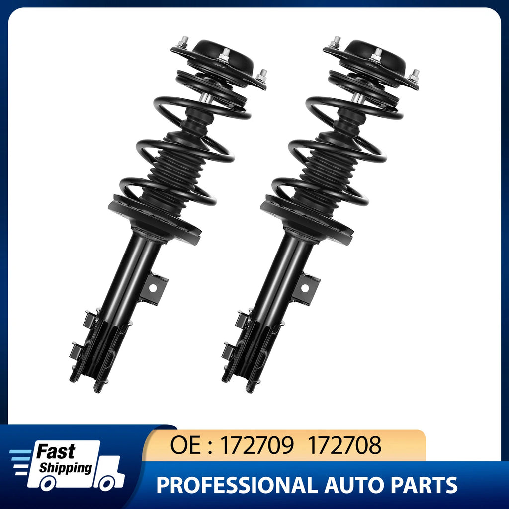 2PCS Front Strut Assembly with Coil Spring for 2011–2016 Hyundai Elantra Sedan
