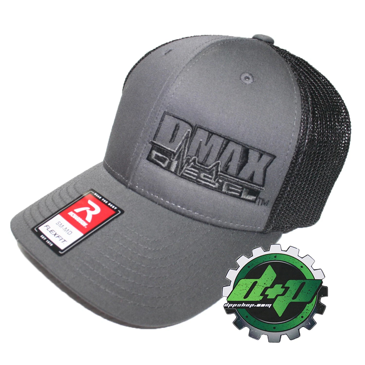Duramax Diesel Hat for DMAX Truck (Flex Fit, Grey/Black Mesh, S/M)