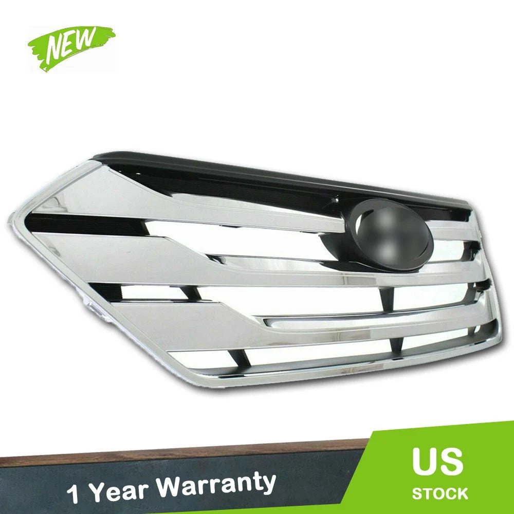Front Bumper Grille for Hyundai Santa Fe (2013–2016) Chrome Plastic