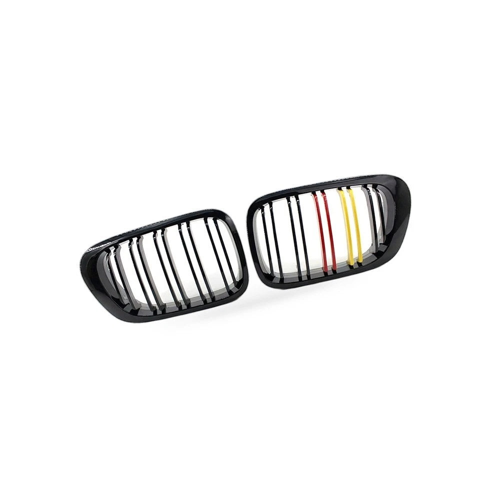 Gloss Black Dual Line Grille for BMW 3 E46 M3 Coupe (1998–2002)