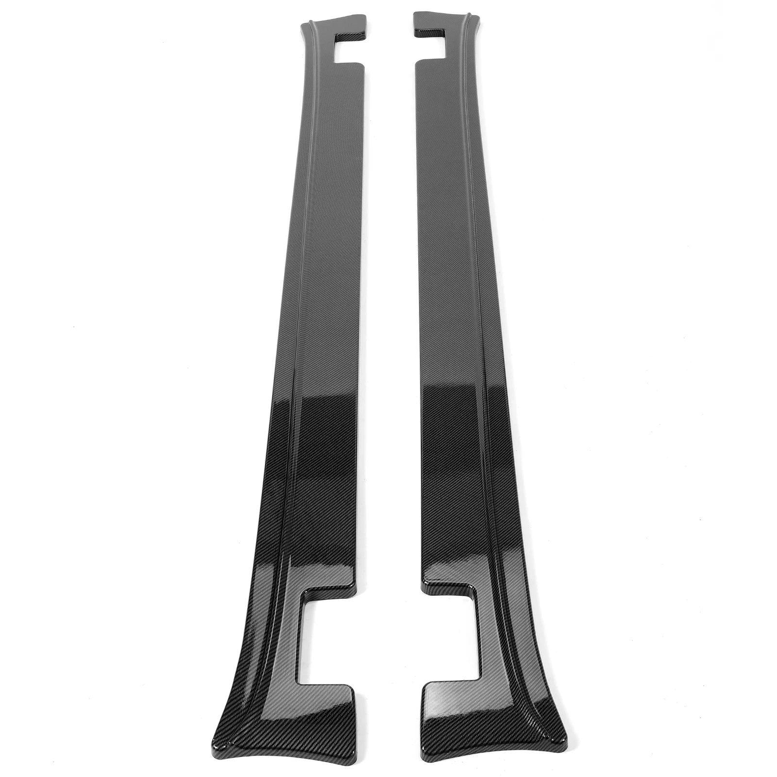 Carbon Fiber Style Side Skirt Diffusers for Tesla Model X (2016-2021)