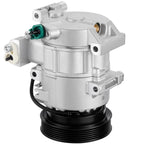 A/C Compressor with 6-Groove Pulley for Hyundai Accent Veloster (2012–2017)