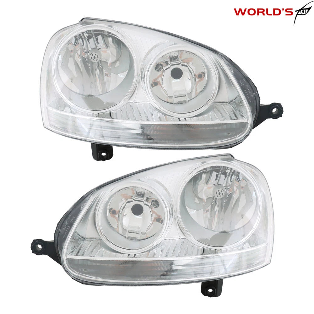 Chrome Headlights for Volkswagen Rabbit & Jetta (2005–2009)