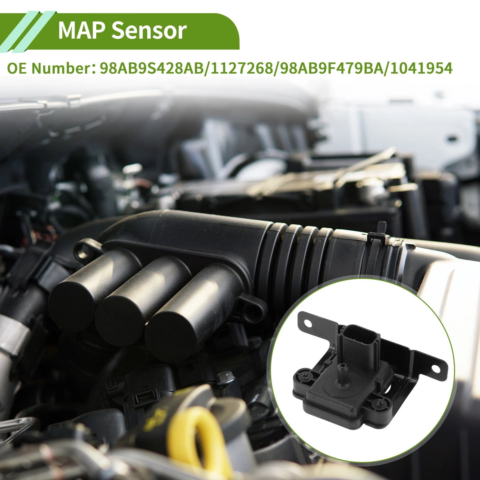 Manifold Pressure Sensor for Ford Focus Saloon (03–04) No.98AB9S428AB