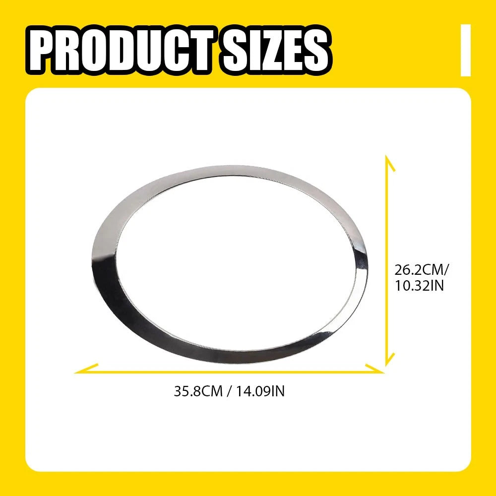 Set of 2 Chrome Headlight Trim Ring Bezel Covers for Mini Cooper R55 R56 (2007–2015)