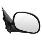 Set of 2 Black Manual Fold Exterior Mirrors for Ford F150 (1997–2004)