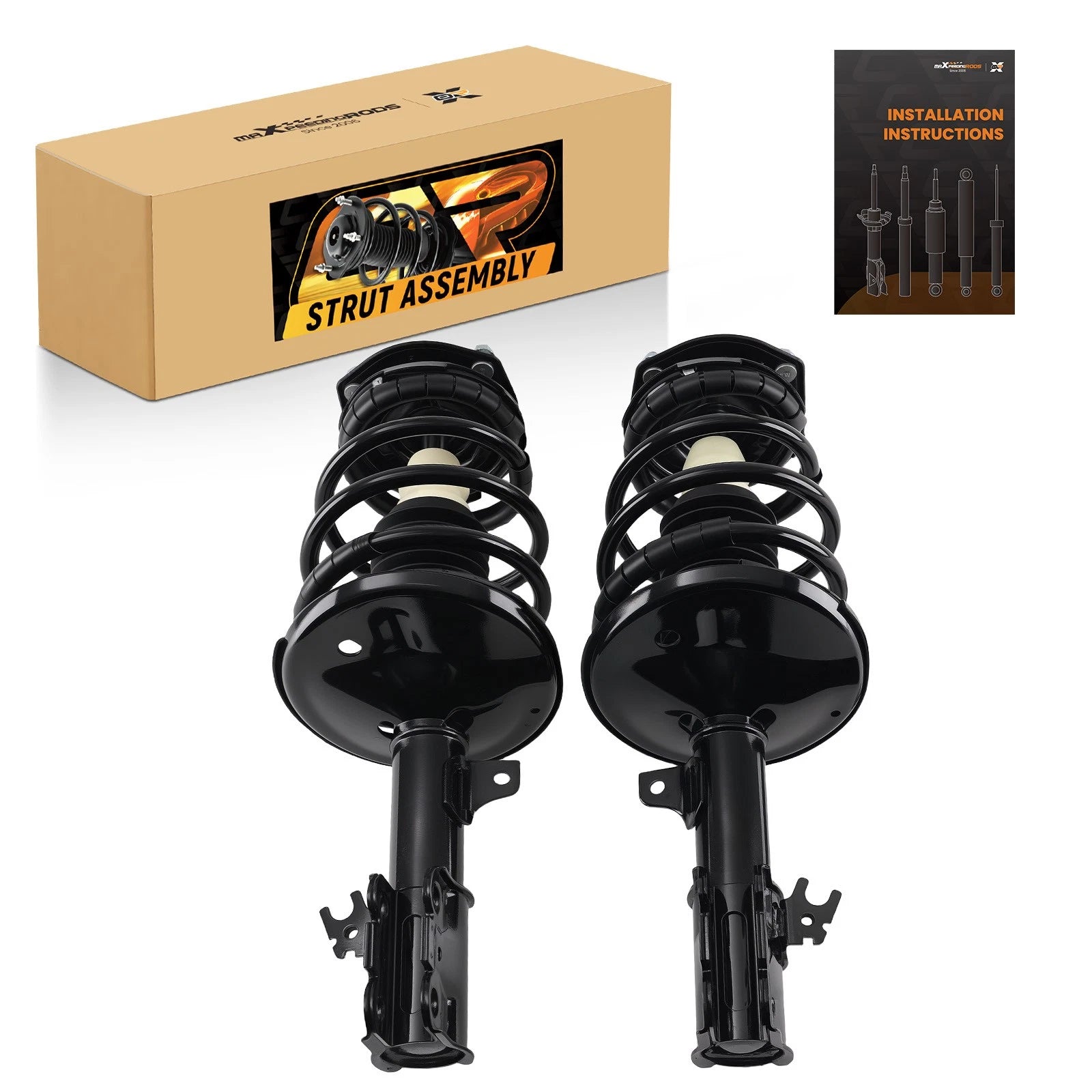 Pair Front Struts Shocks Coil Spring Assembly for Toyota Camry Solara (1997–2001)